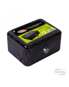 Caja de Seguridad Metálica con Llave color Negro