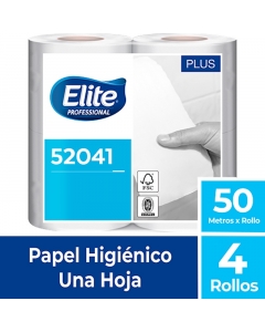 Papel Higiénico Bajo Metraje H/S Blanco Plus 50 MT x 4 Rollos