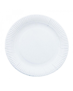 Platos de Cartón Blancos 17 CM 100 UND
