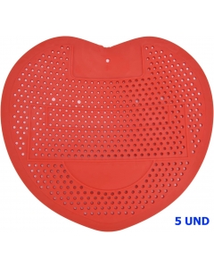 Tapete Urinario Aromático color Rojo Pack 5 UND