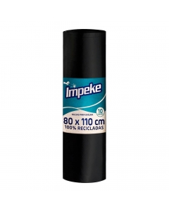 Bolsas de Basura Negro Rollo 10 UND 80 x 110 CM Impeke (Espesor 22 µm)