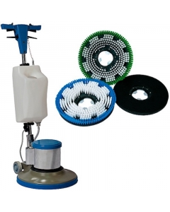 Abrillantadora Industrial 17" con Kit Cepillos y Portapad