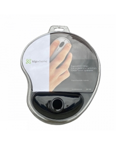 Mouse Pad Apoya Muñeca Gel con Base Antideslizante Negro KMP-100B