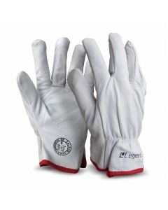 Guante Cabritilla Legend Cromo Blanco sin Forro Talla XL