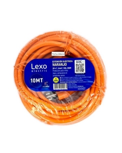 Alargador Simple Naranjo 10A 2P + T - 10 MT