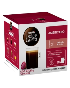 Café 10 Cápsulas Nescafé Dolce Gusto Americano