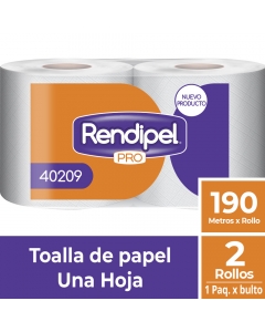Toalla de Papel Alto Metraje H/S 190 MT x 2 Rollos
