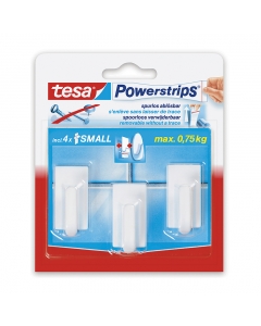 Ganchos Adhesivos Powerstrips Blancos Chicos 0,75KG Máx 3 UND