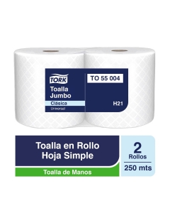 Toalla de Papel Alto Metraje H/S Universal 250 MT x 2 Rollos