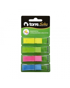 Banderitas Adhesivas 4 Colores Neón 40 HJS x Color
