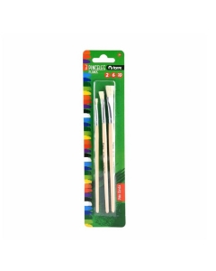 Set Pinceles Planos N° 2 - 6 - 10