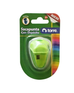 Sacapuntas Plástico con Depósito Estrella Colores Surtidos