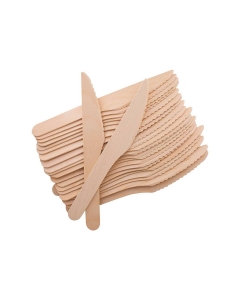 Cuchillos de Madera Ecológicos 17 CM 100 UND