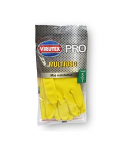 Guante Latex Multiuso Amarillo