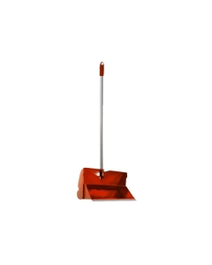 Pala de Basura Vaivén con Mango Metálico color Roja