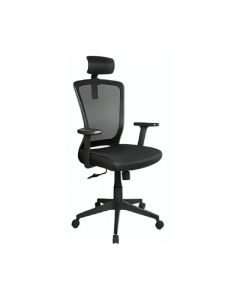 Silla Ejecutiva Negra Avignon con Cabecera
